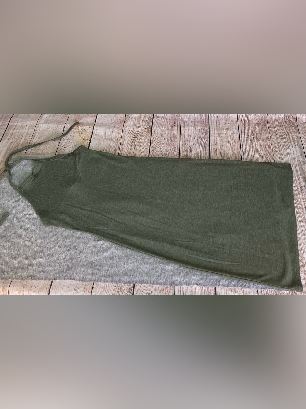 Forever 21 Olive Green Halter Dress Size S